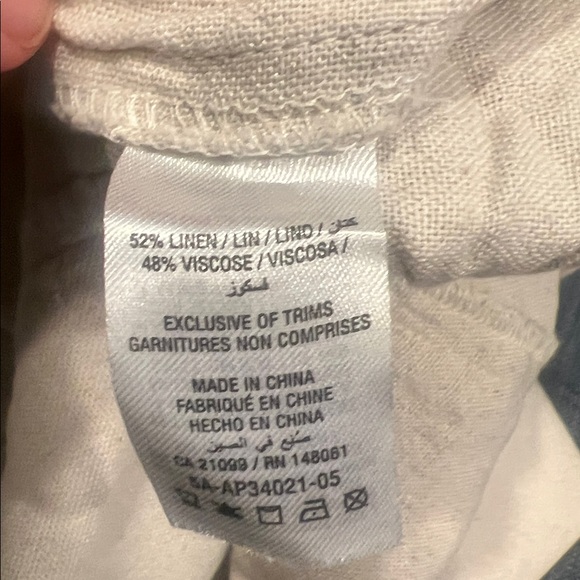 Linen Beige Ruffled Skirt - Picture 5 of 5